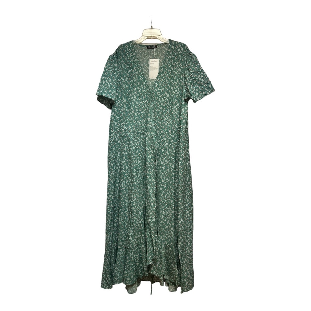 Women's Green Floral Maxi Dress no tag